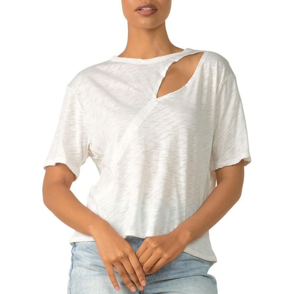 Elan Slit Front Tee-Women